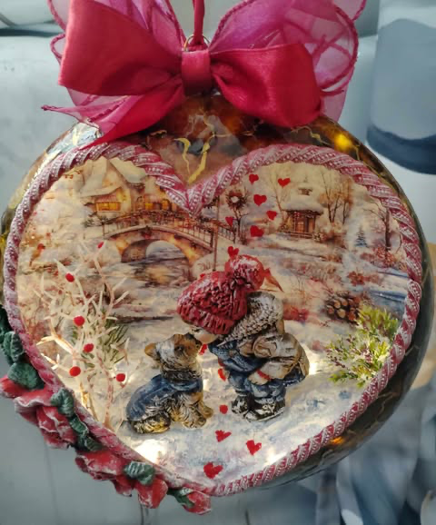 Medalion przestrzenny 3d  Podświetlony