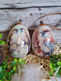 Jajeczka wiosenne z ptakami- Komplet 2 szt
