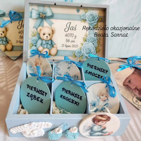 Metryczka urodzenia dziecka-pudełko, jeśli potrzebujesz prezentu dla noworodka to jest to wspaniała pamiątka,napisz, wyślij zdjęcie i stworzymy coś niepowtarzalnego- beata74sarnat@gmail.com