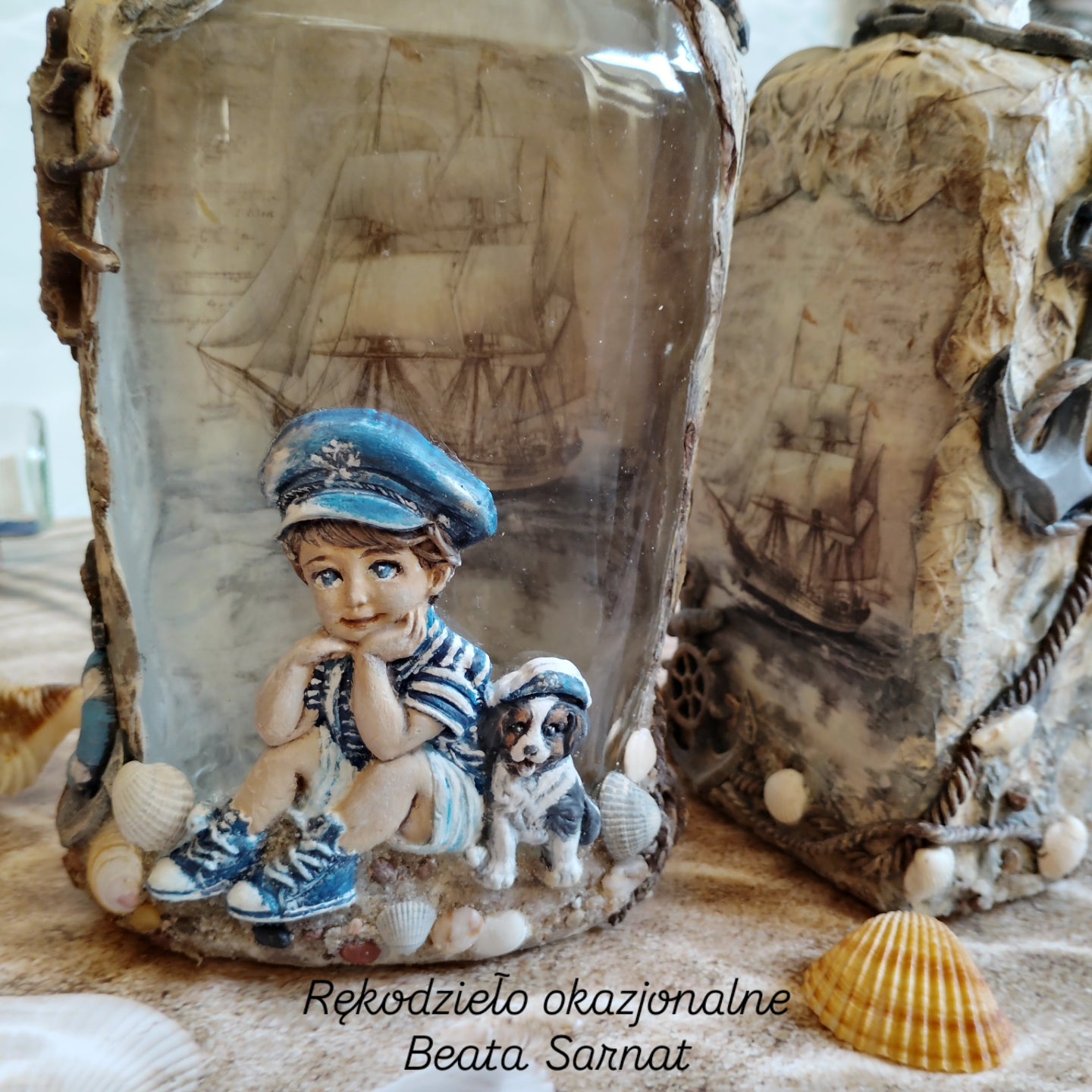 Butelka ozdobna na nalewkę -większa,