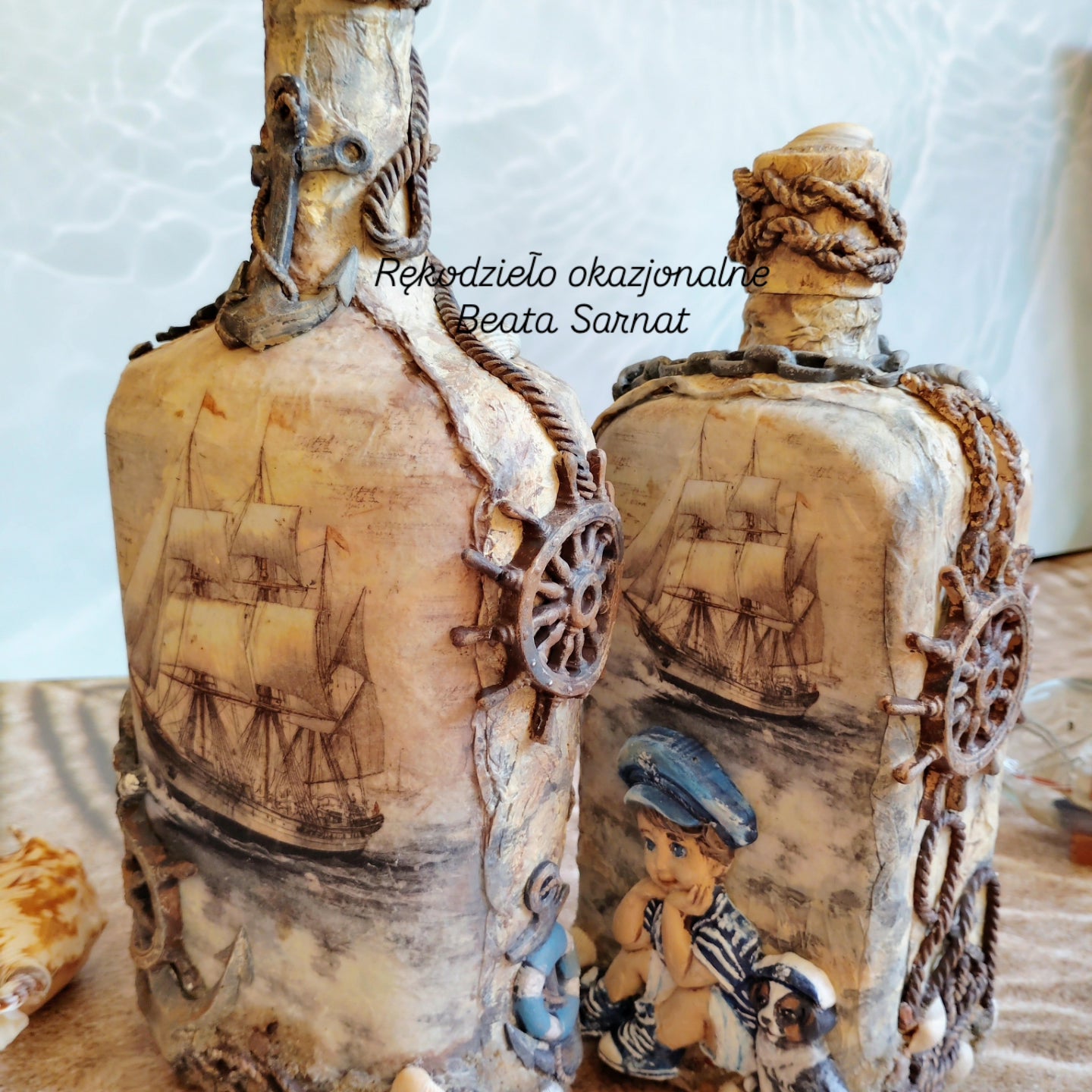 Butelka ozdobna na nalewkę -większa,