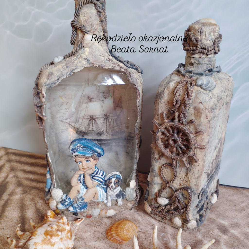 Butelka ozdobna na nalewkę -większa,